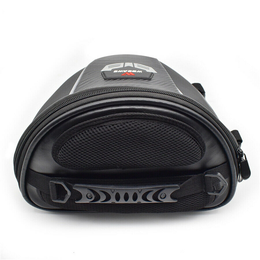 15L Motorbike PU &Polyester Rear Seat Tail Bag Luggage Backpack Multiple Pockets