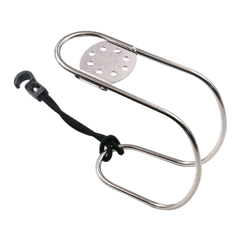 Stainless Steel Horseshoe Lifebuoy Swimming Ring Holder for Yacht Boat