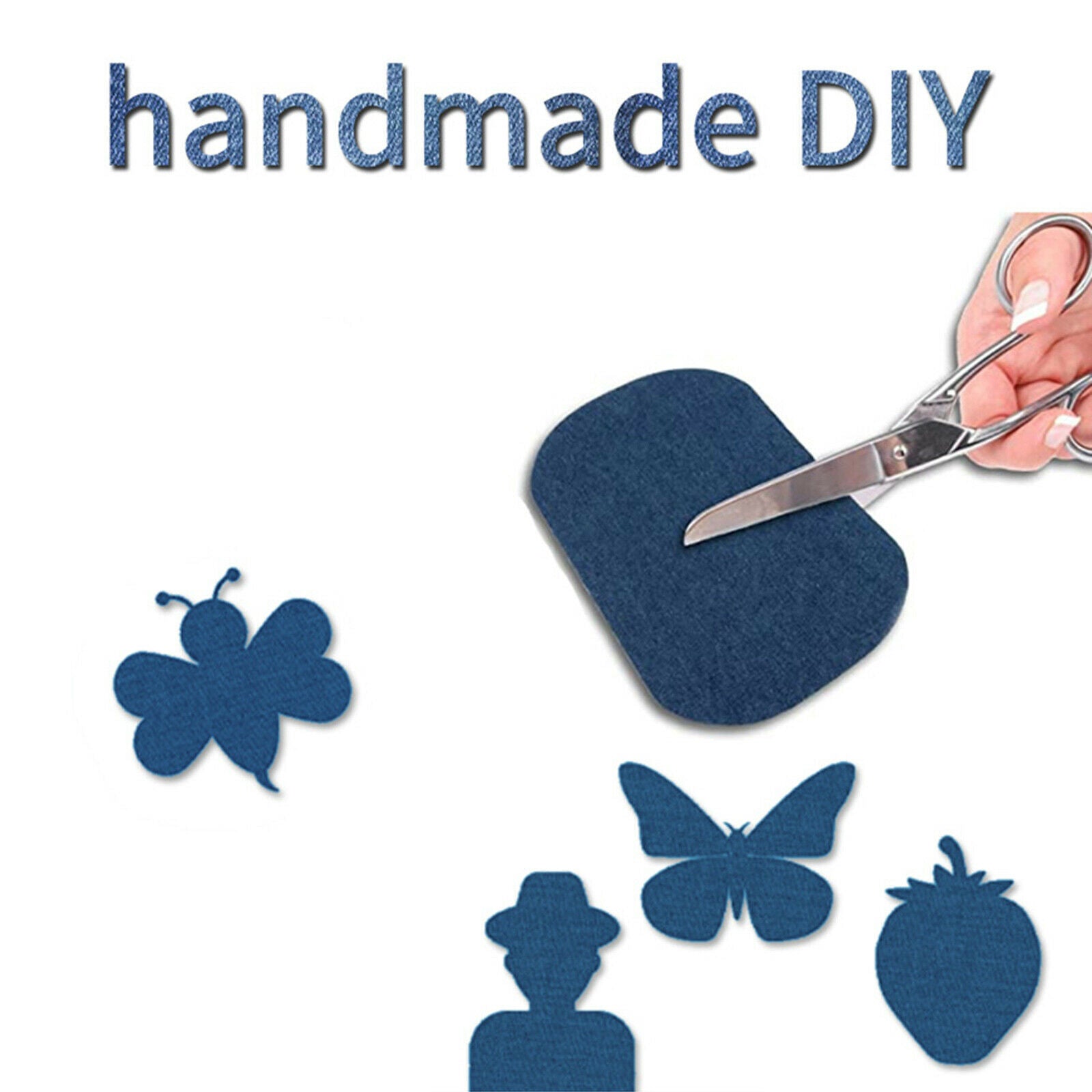 Denim Patches Repair Self-Adhesive Protable Multicolor for Jackets Children