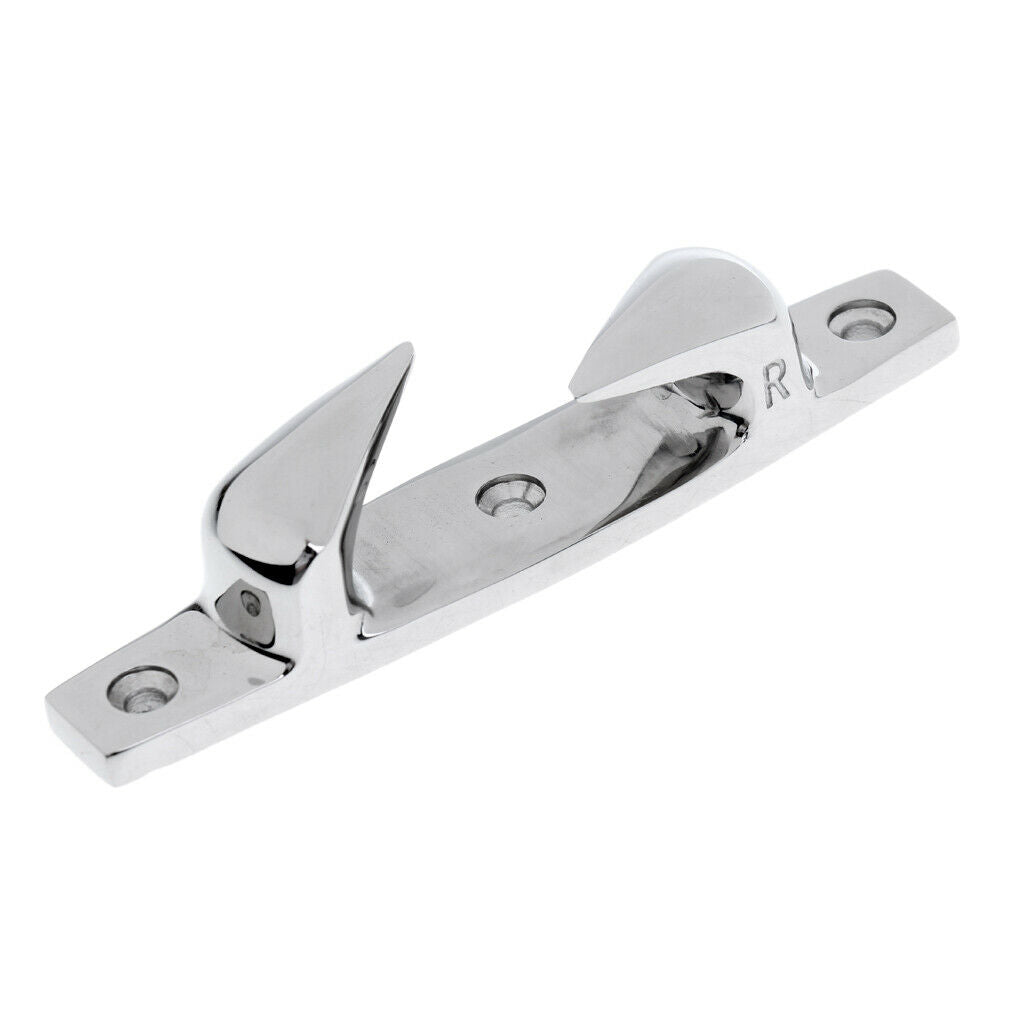 2x 119mm Marine Grade Stainless Steel Boat Bow Fairlead Cleat Mooring Cleat