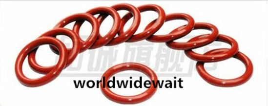 Industrial Brick Red Silicone O Ring Seal 55mm x 3.5mm 20PCS