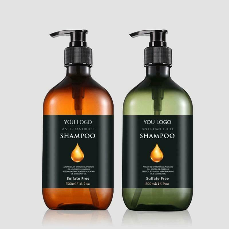 2 Pieces Empty Plastic Shampoo Conditioner Lotion Bottles with Pump