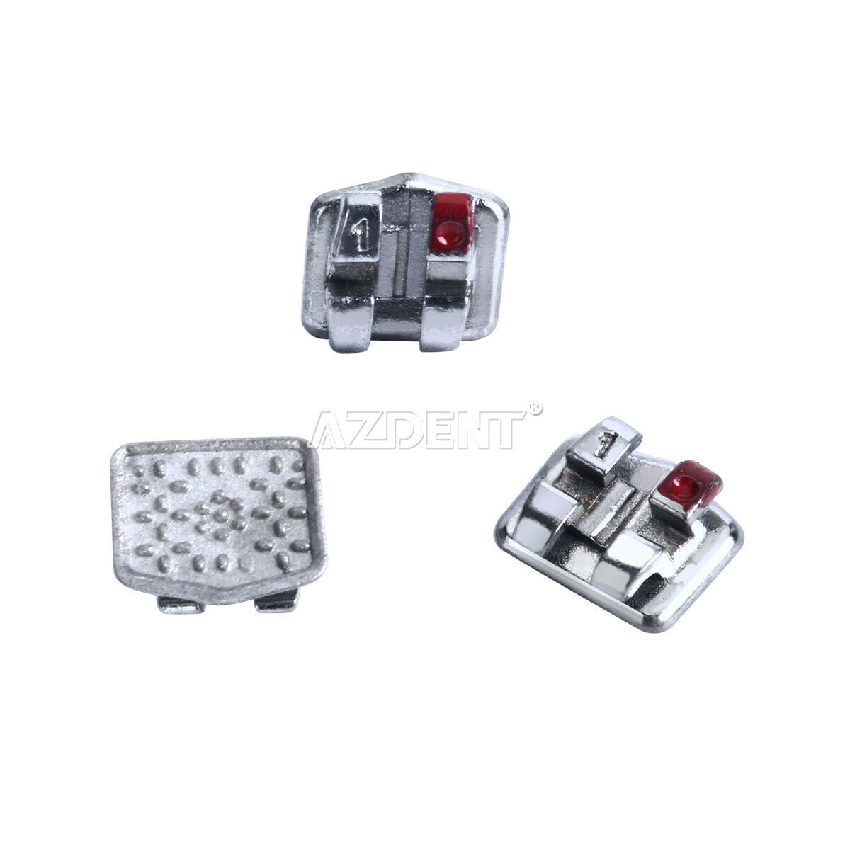 Orthodontic Bracket Monoblock Dental Metal MINI Roth.022 3-4-5 Hooks AZDENT CA