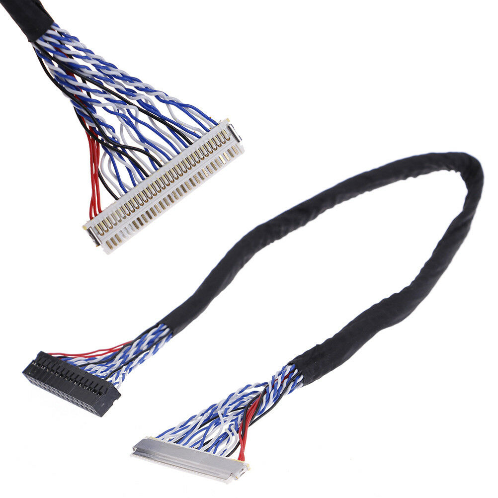 25cm 8 bit lvds cable fix-30 pin 2ch for 17-26inch lcd/led panel controlle.l8