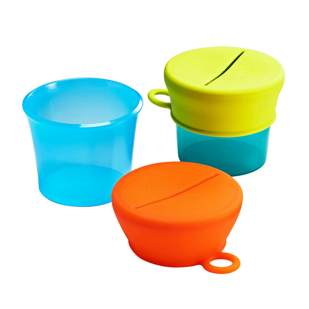 B11125 Boon SNUG Silicone Snack Lid with Cup for Baby & Toddler Age 9m+