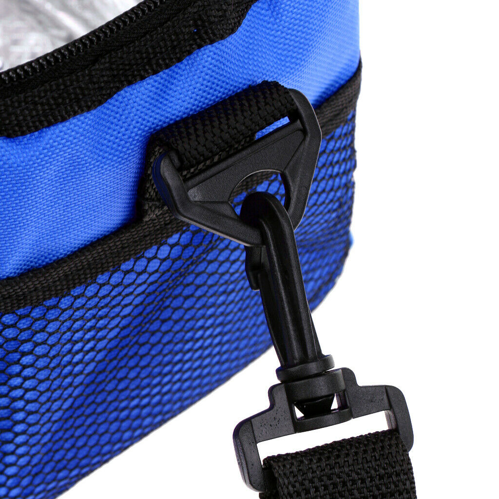 Travel Outdoor Cooler Thermal Lunch Bag Tote Box Portable Container Blue