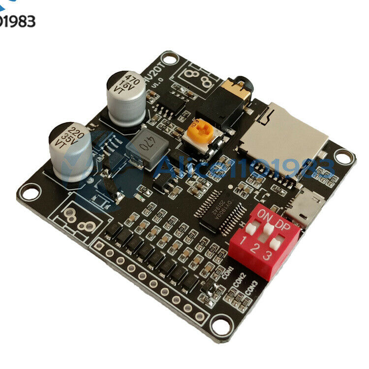 12V/24V Power Supply 10W/20W Voice Playback Module supporting Micro SD Card