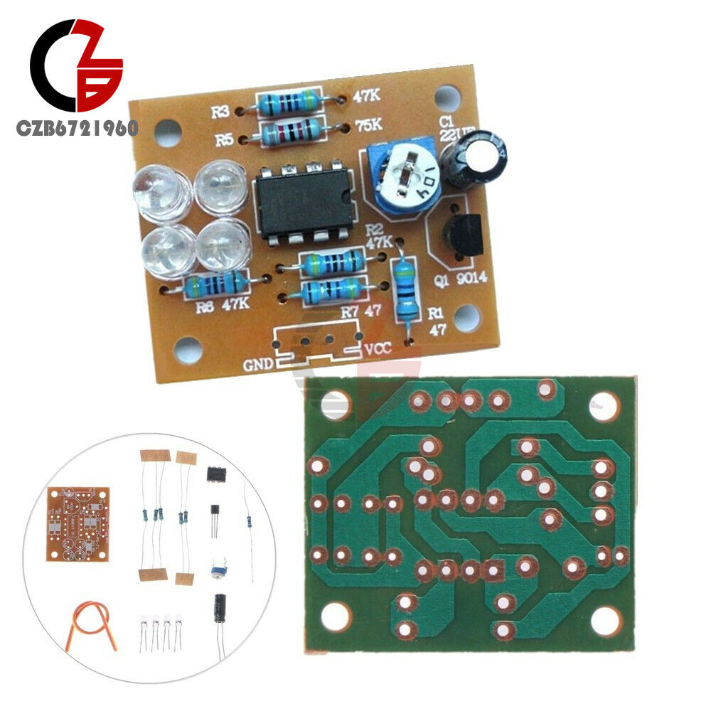 5PCS LM358 breathing light parts electronic DIY fun making kit flashing lamp