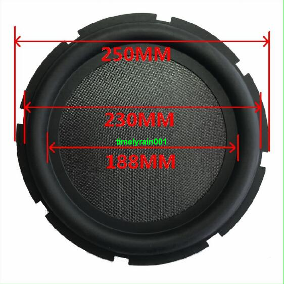 1pcs 10"inch 250mm bass radiator passive Speaker Woofer vibration diaphragm