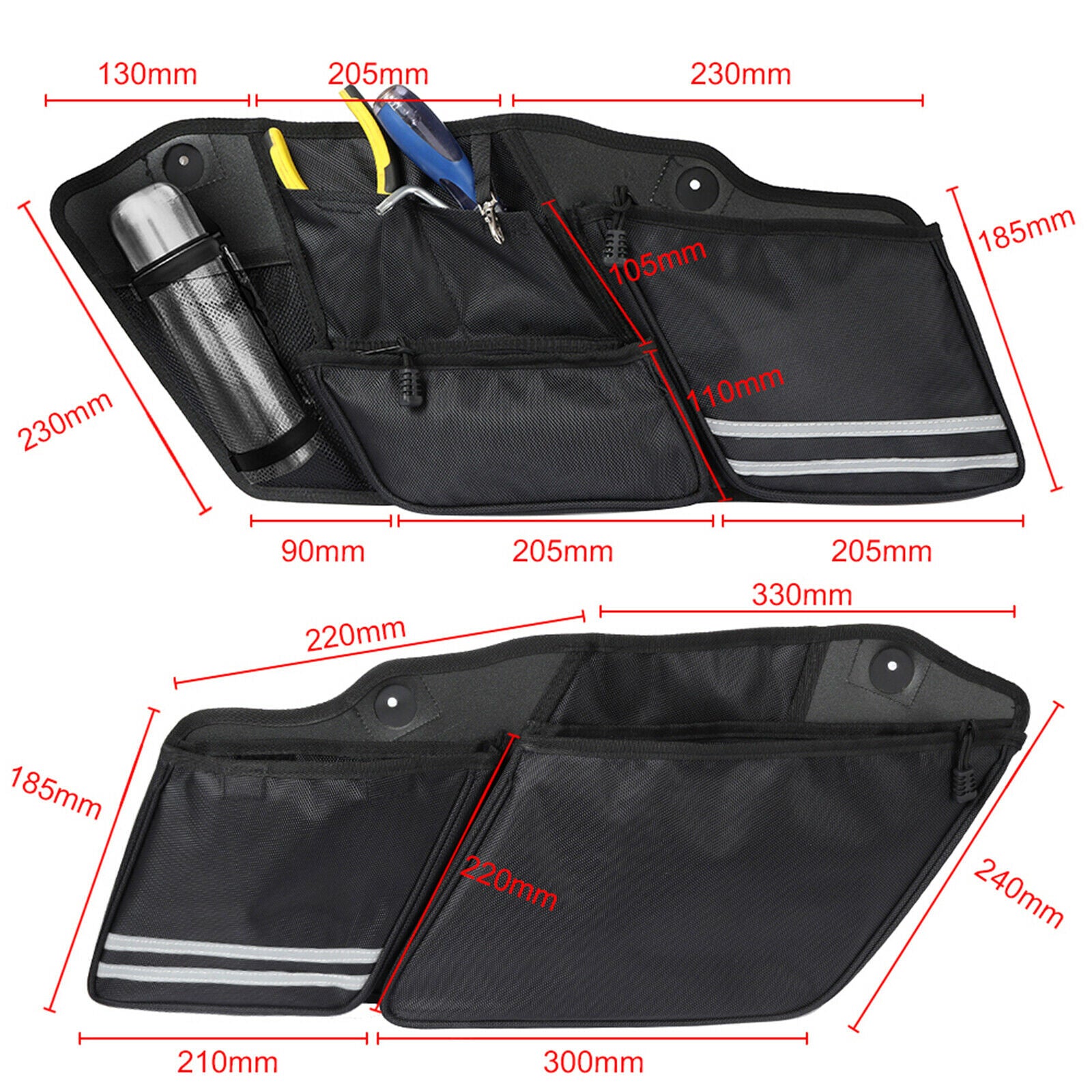 Saddlebag Side Bags Organizers for Touring Glide Touring FLHRXS 2014-2020
