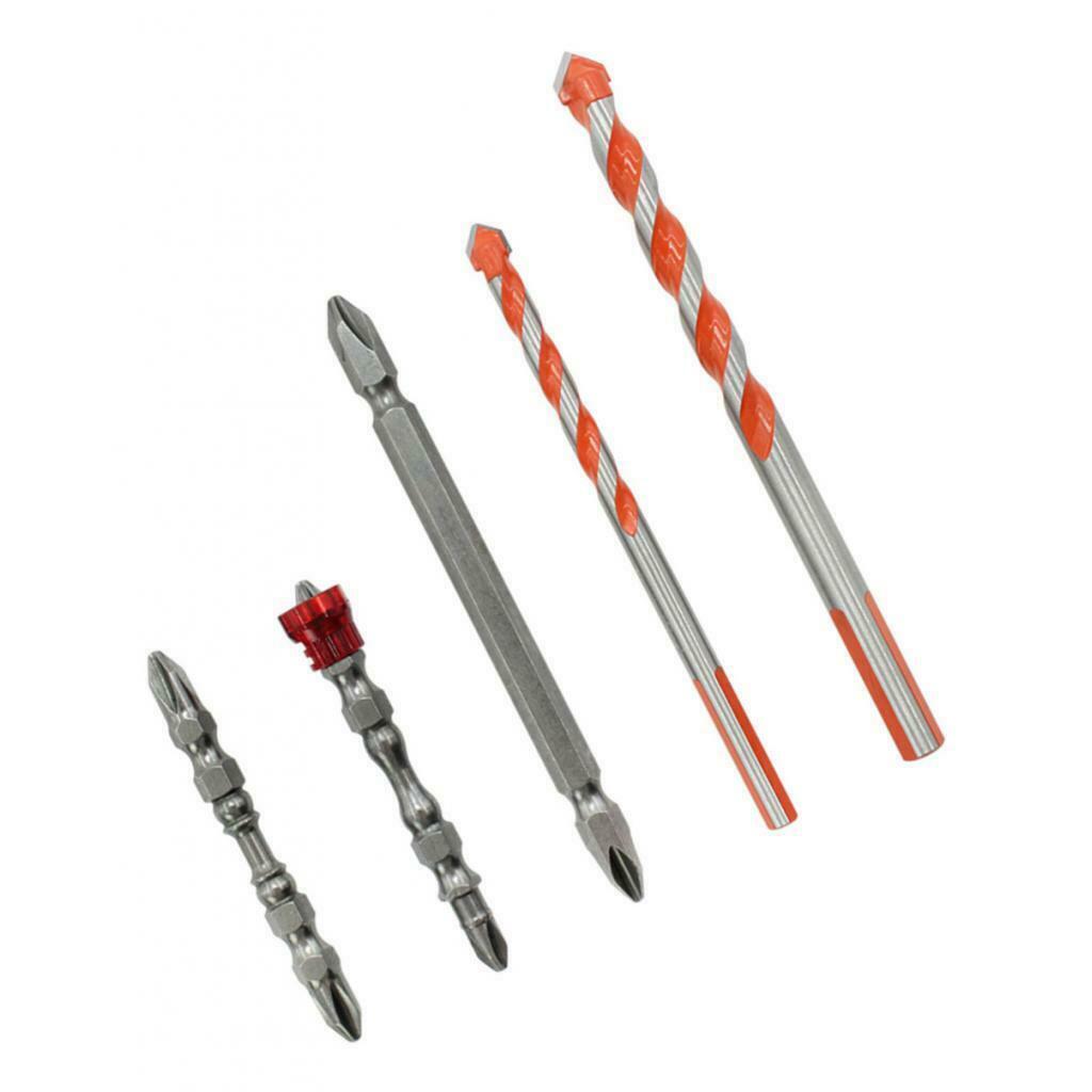 5x Multifunction Tile Glass Drill Bits Electric Screwdriver Batch Head