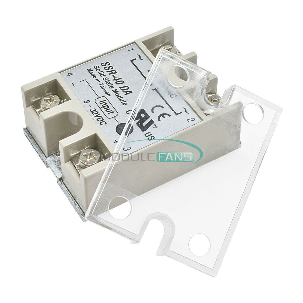 Single Phase Solid State Relay SSR Safety Cover Clear Plastic Covers