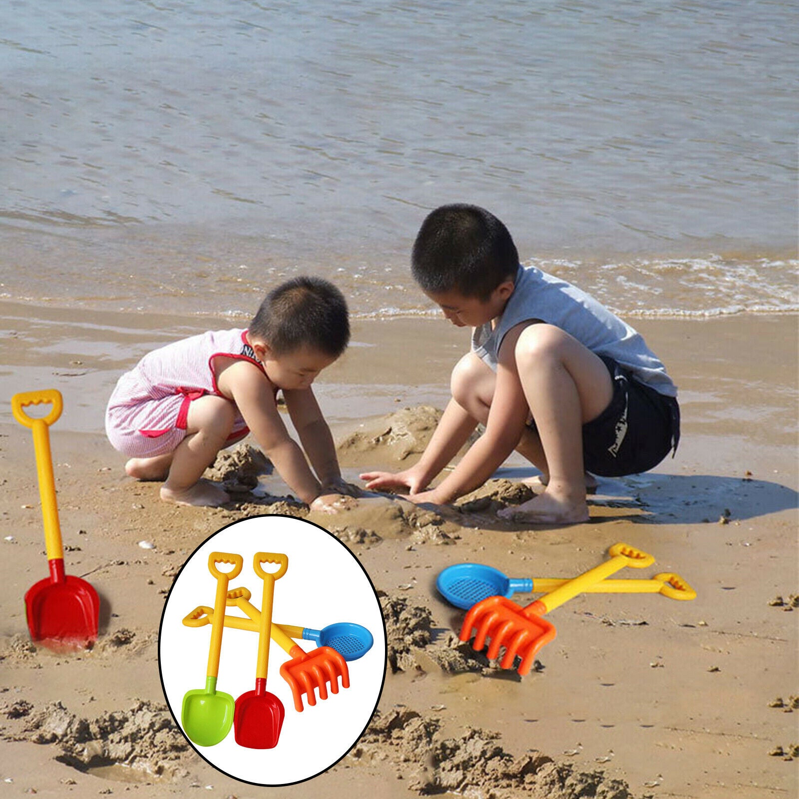 Beach Toys Set, Sand Toys for Toddlers Baby, Kids Fun Water Beach Tools, Sand