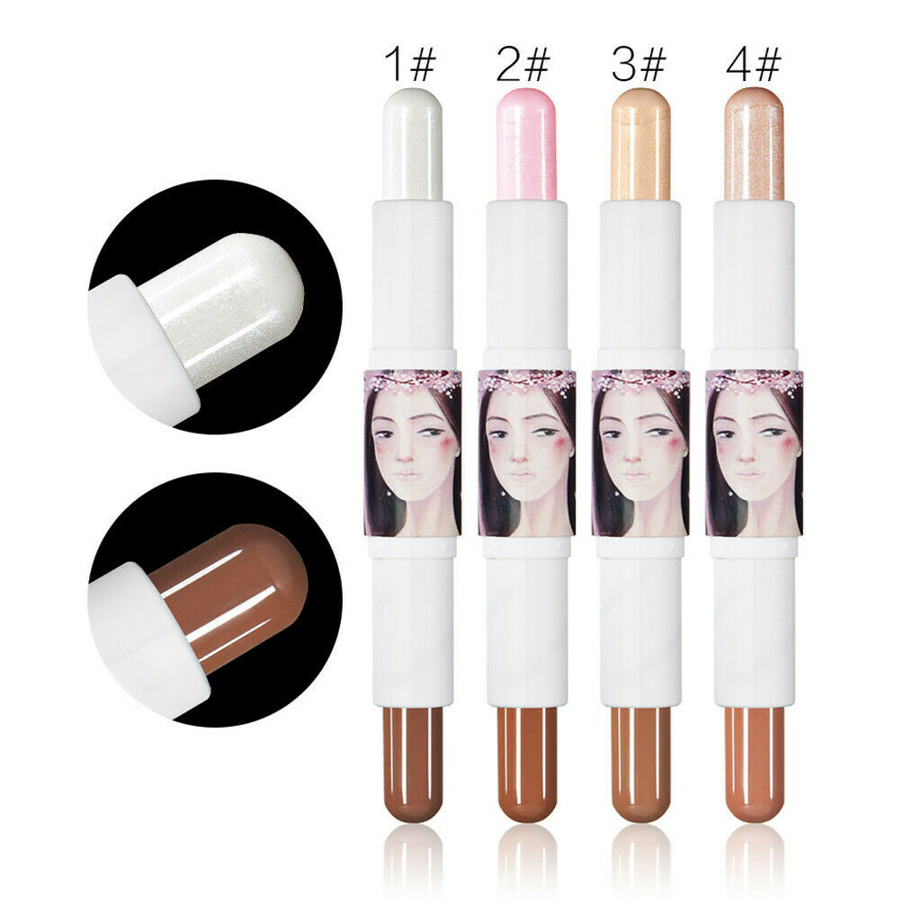 Dual Ended Concealer Contour Highlight Stick Pen for Face Eye Foundation #1