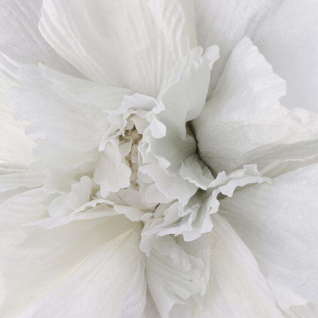60cm Big Artificial Silk Peony Flower Wedding Party Backdrop Decor White