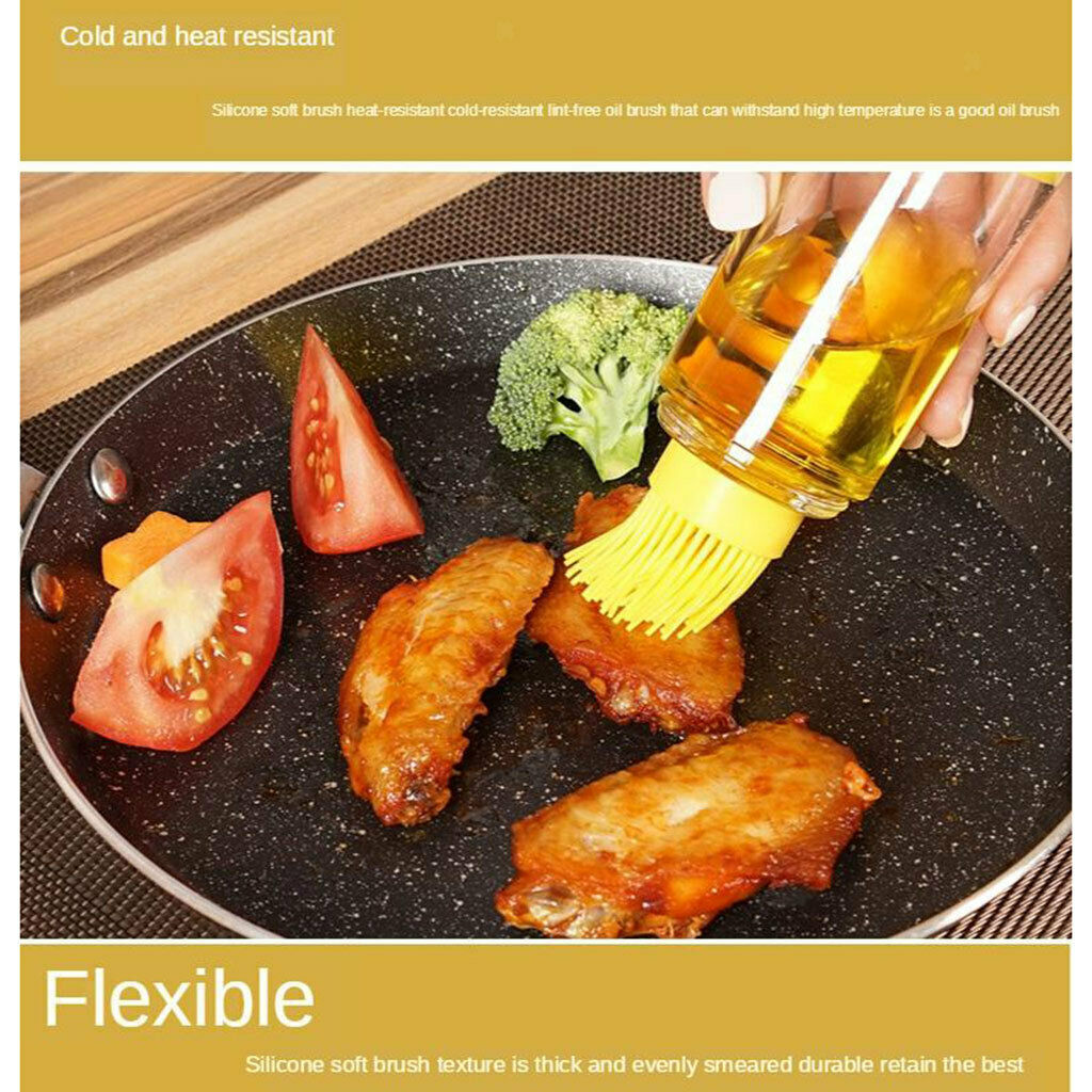 2 in 1 Basting BBQ Oil Bottle Cooking Utensils Brush Kitchen Accessories