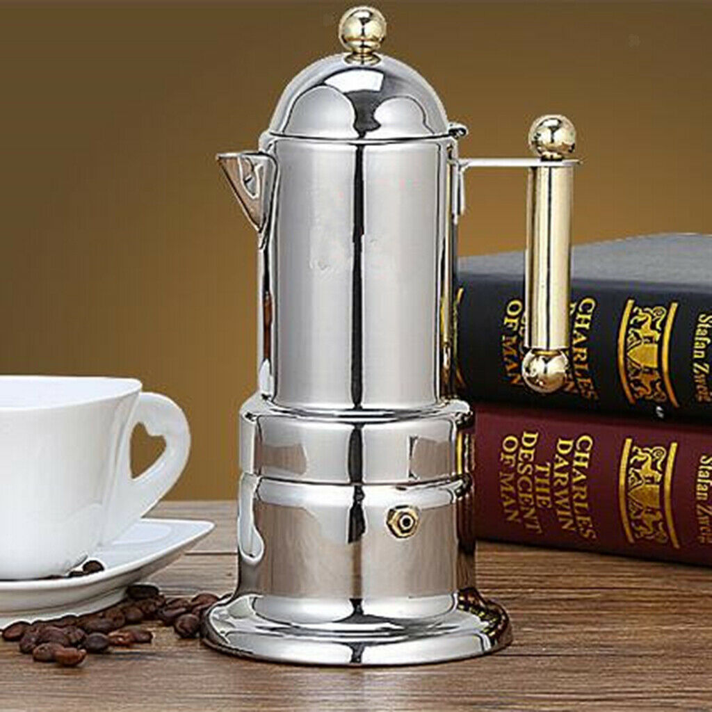 Moka Pot Coffee Maker Stovetop Espresso Maker Italian Design For Best Espresso