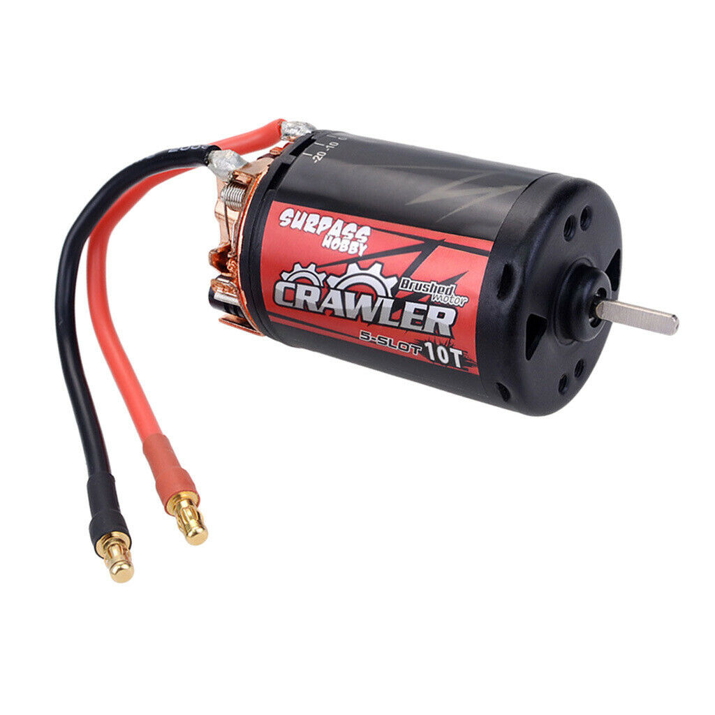 Improved 5 Slot 550 10T Brushed Motor for RC Axial SCX10 D90 D110