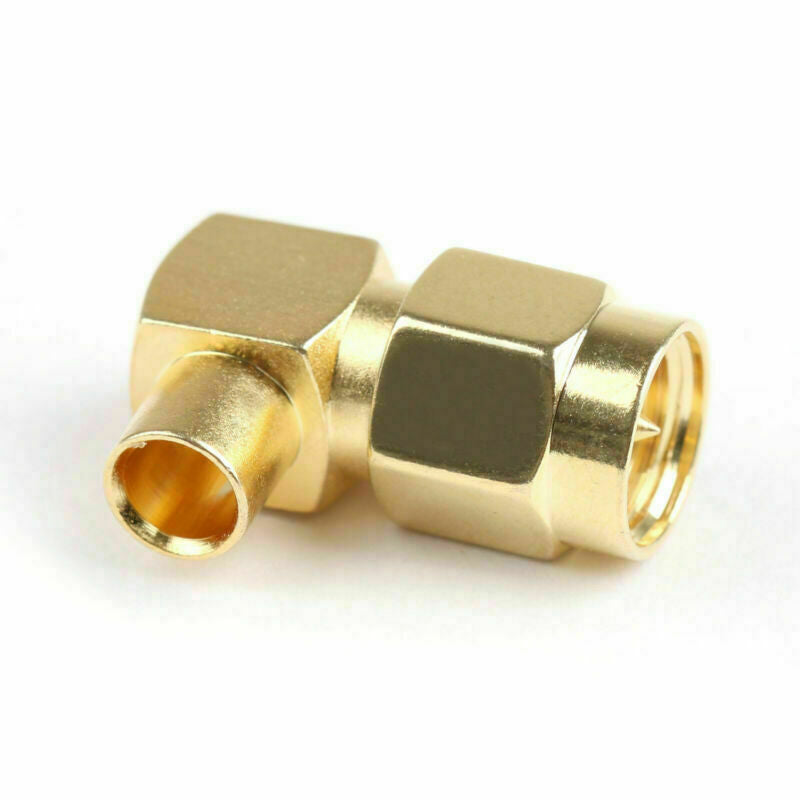 10x SMA Male Right Angle RF Coaxial Conector Plug For RG402 Semi-Flexible Cable/