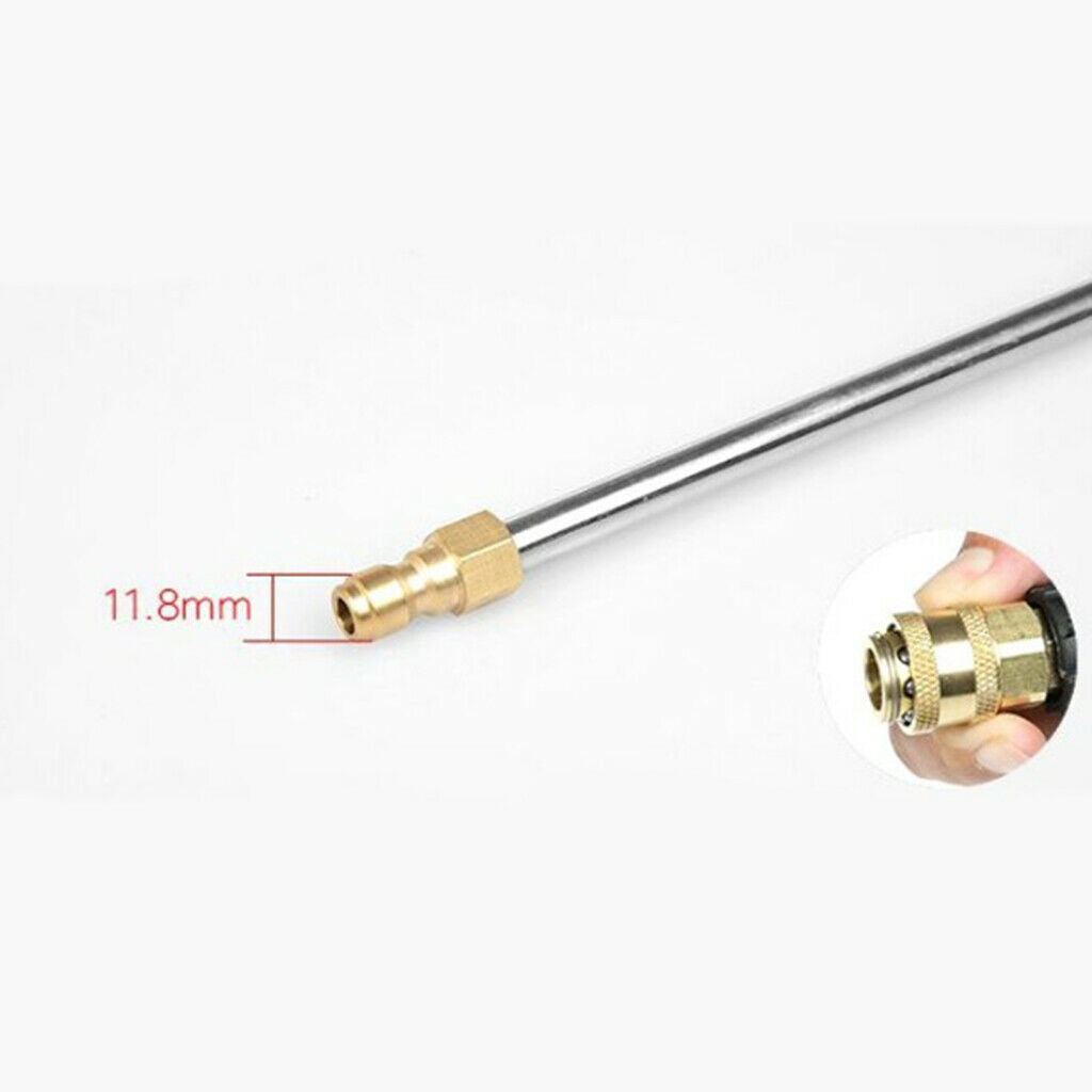 High Pressure 1/4" Washer Gutter Rod Quick Connector 360 Degree 33x8cm