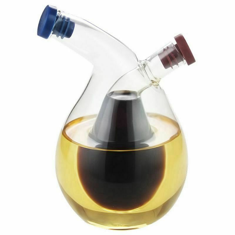Kitchen Two-in-One Oil Dispenser Design Vinegar Cruet Olive can Quality Oil PoF3