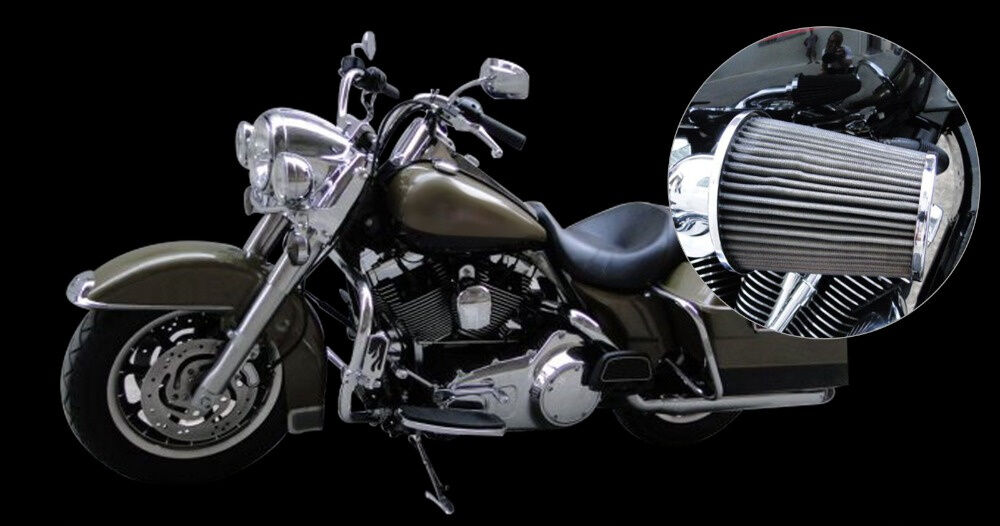 4Pcs 50mm Universal Tapered Chrome Air Filters Cleaner for Motorcycle Cafe Racer