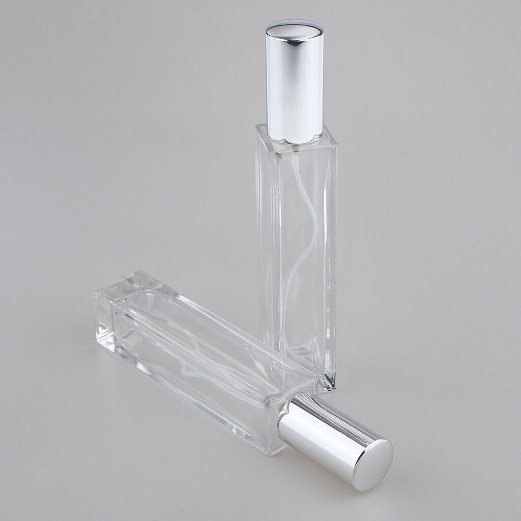 2x Empty Spray Bottle Travel Glass Perfume Atomizer Pump 30/50/100ml 50 ml
