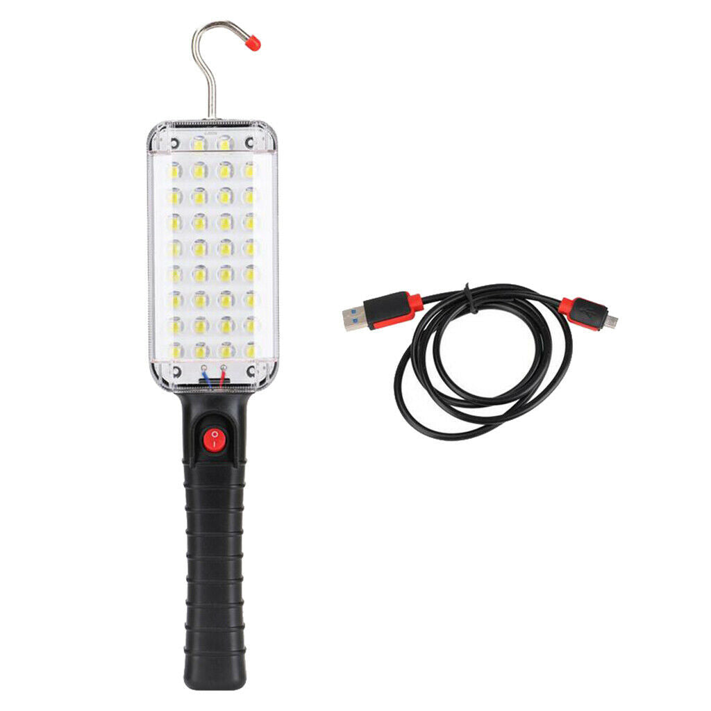 Handheld Magnetic LED Work Light Car Truck Inspection Lamp USB Flashlight