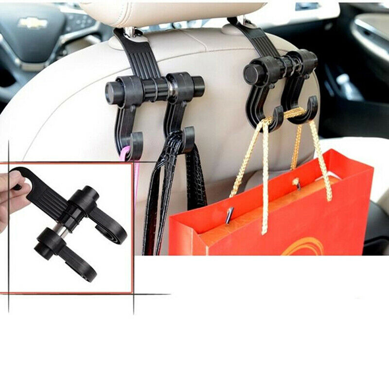 Auto Car Back Seat Headrest Hanger Holder Hooks Clips For Bag Purse GroceryBDAU