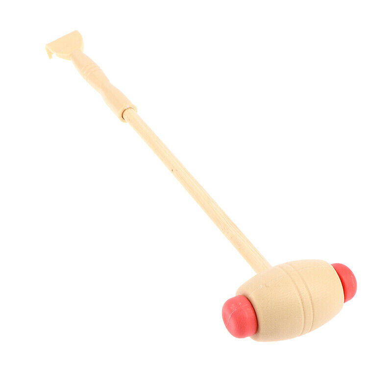 Body Massager Claw Double-head Hammer Stick Bamboo Wooden Back ScratcherBDAU