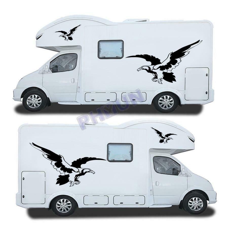5x Car Stickers Decals Eagle Style Universal for Caravan Travel RV Camper Van
