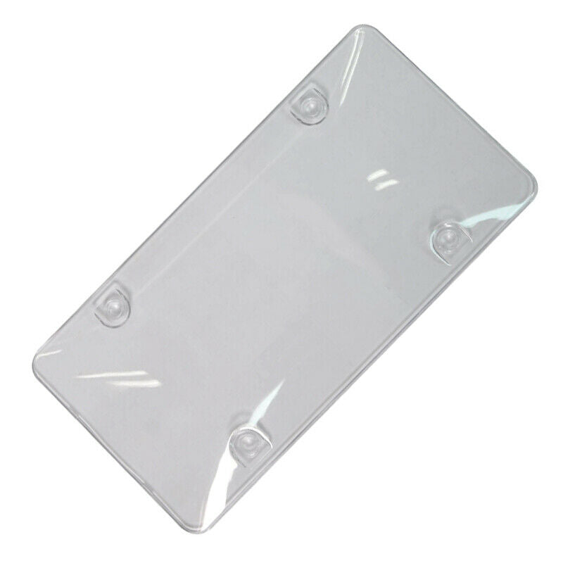 2PCS 6x12â€˜â€™ novelty Clear Flat License Plate Cover Shield Plastic Tag Protector