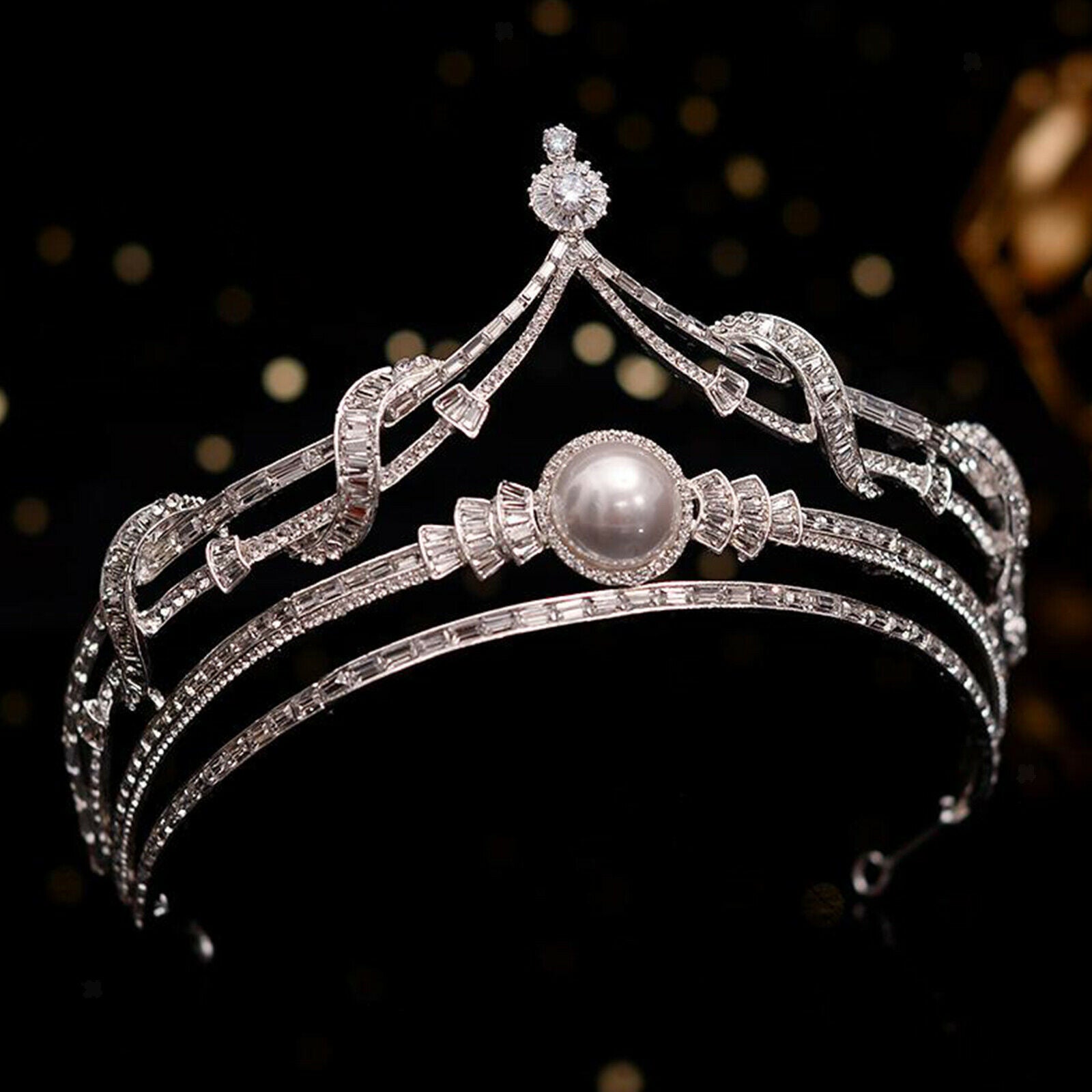 Bride Bridesmaid Headband Crystal Hair Band Prom Party Headwear Headdress