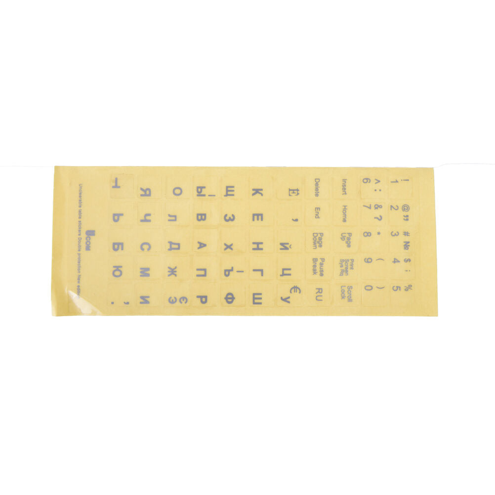 3x Russian Transparent Keyboard Stickers Letters for Laptop Notebook Compu.l8