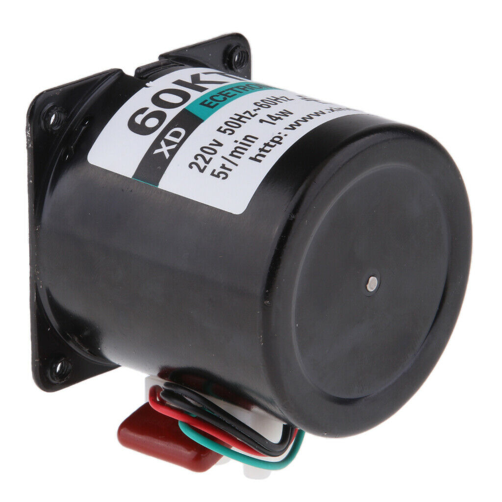 60KTYZ 220V 5r/min 5RPM Permanent Magnetic Electric Synchronous Motor 14W