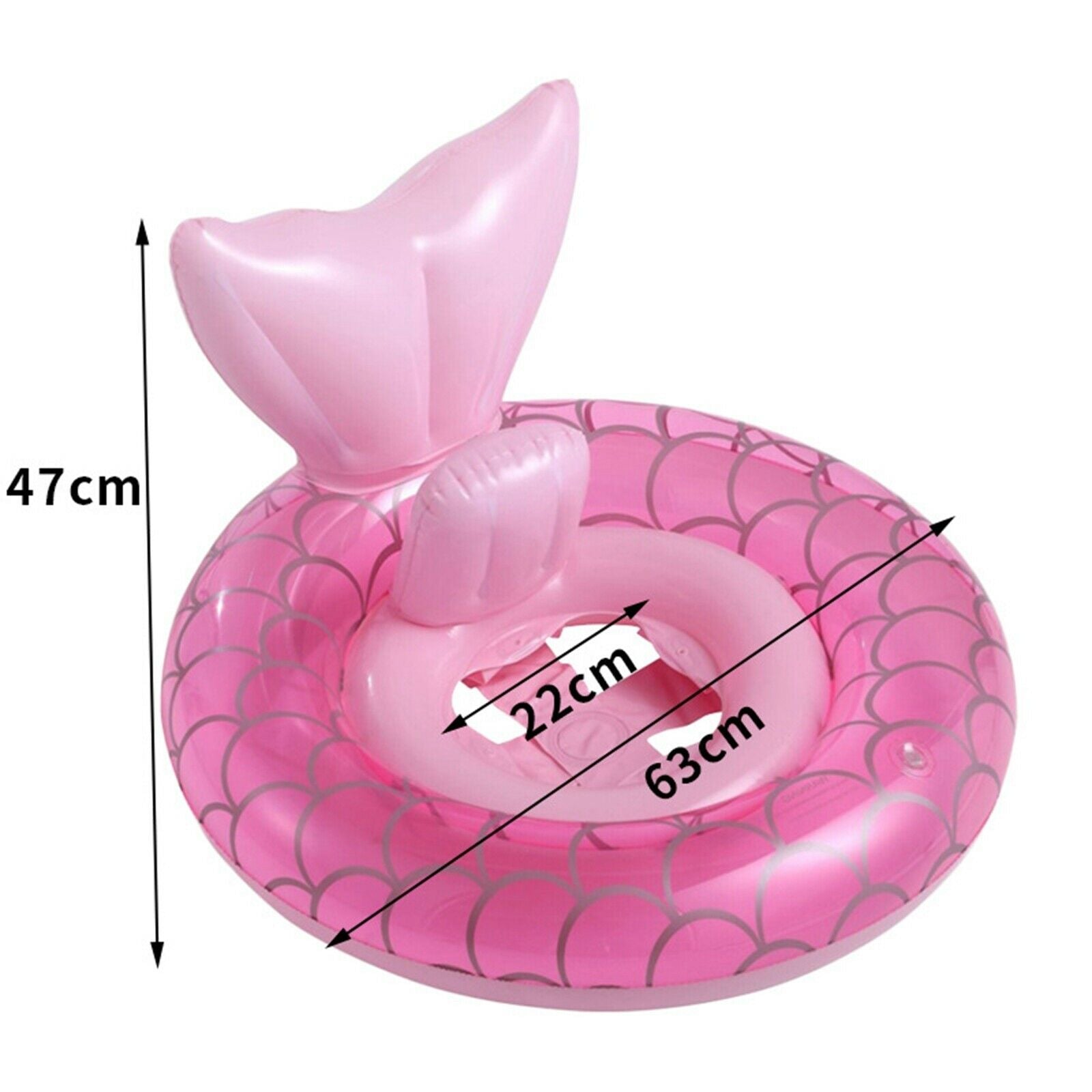 Beautiful Kids Swimming Loop Inflatable Mermaid Leak-proof Swimming Training