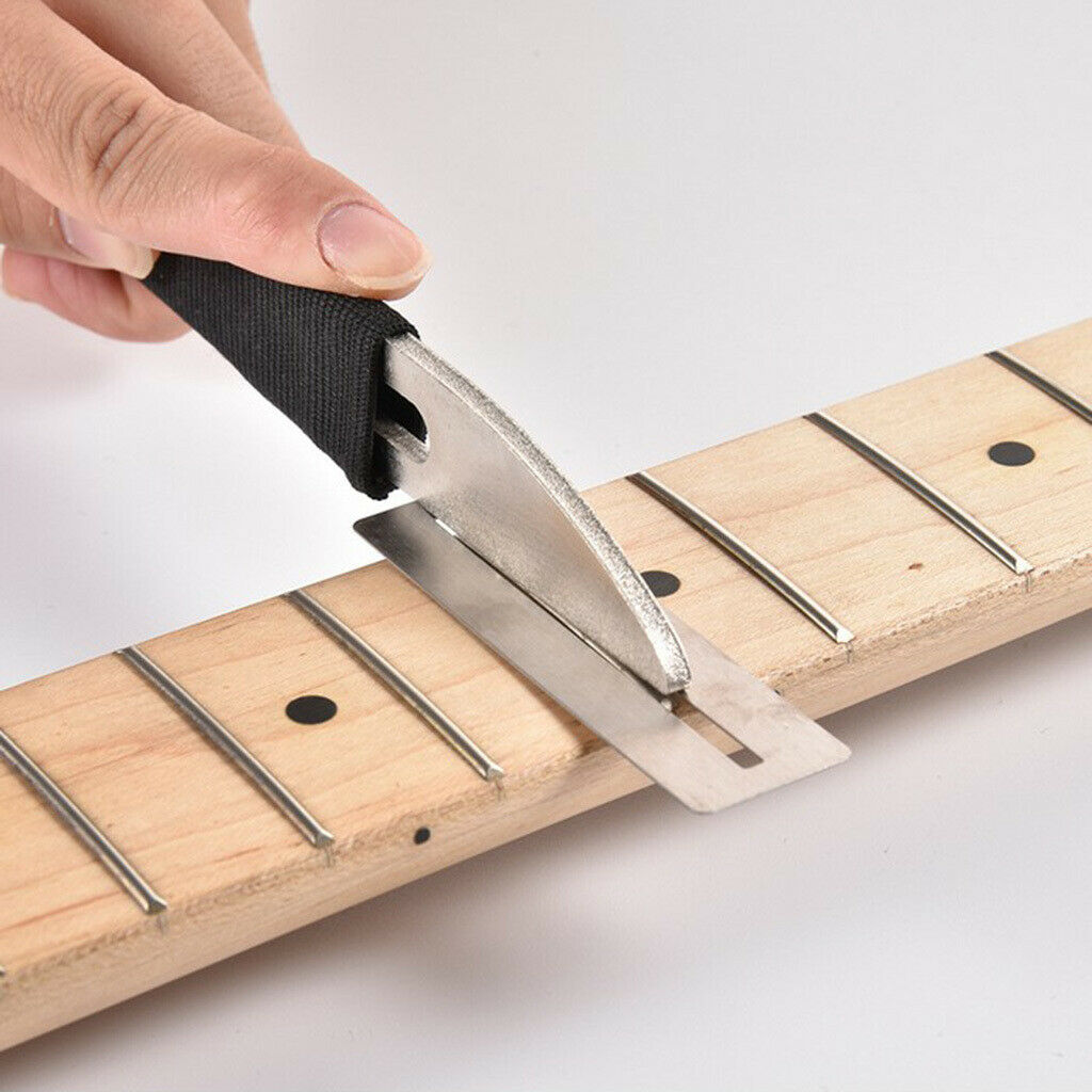 Guitar Luthier Fret Crown Luthiers Tools File & Fingerboard Guards Set