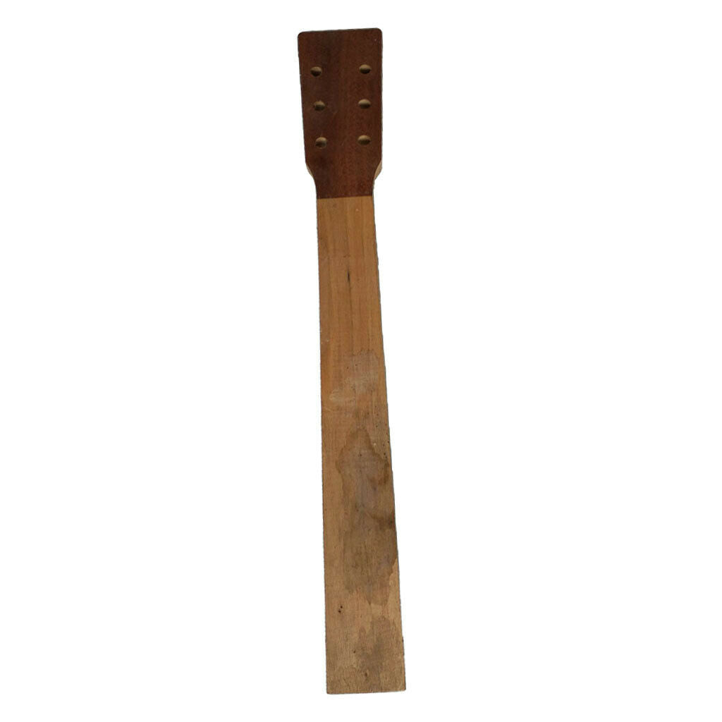 Polished DIY Wood Guitar Replacement Neck for 41in Acoustic Guitar Musical