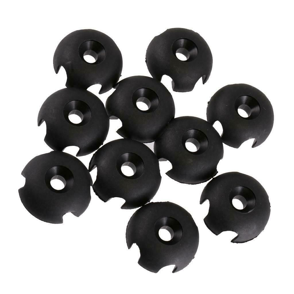 10pcs Deck Line Guide Slotted Round Kayak Out Fitting Deck Sailing Rigging