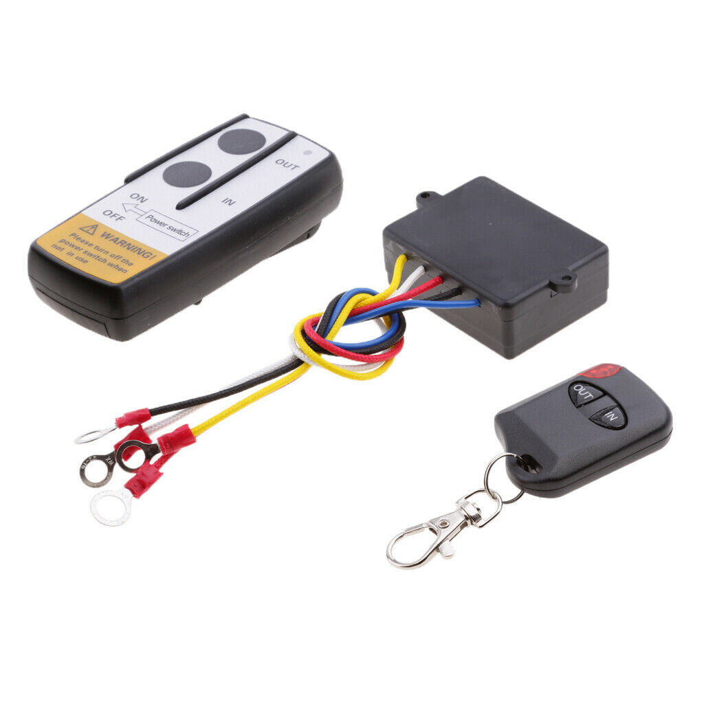 Universal Wireless Winch Remote Control Kit 12V DC for Jeep SUV ATV Auto