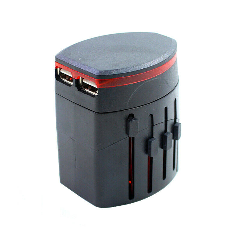 Worldwide Travel Multifunction Power Plug Adapter Conversion Socket USB Charger