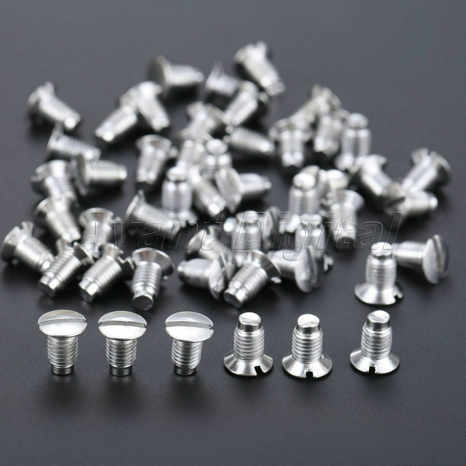 50Pcs Stainless Steel Needle Plate Screws Industrial Sewing Machine Accessories