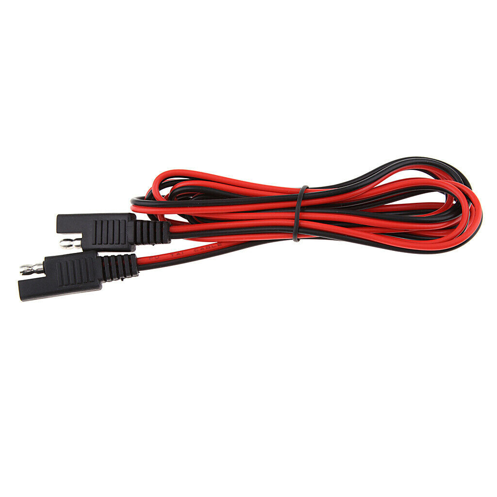 6 Pieces 6.6ft Plastic 18AWG DC Harness SAE Connector Extension Line Adapter