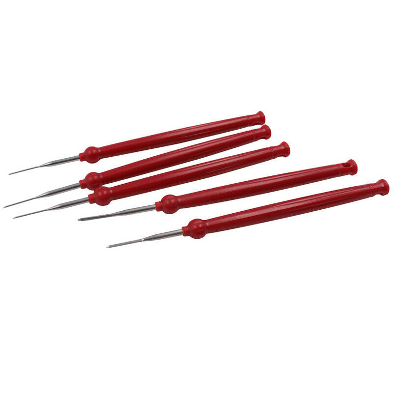 5PCS Wiring Dismount Tool Automotive Wiring Harness Terminal Socket Plug Red Kit
