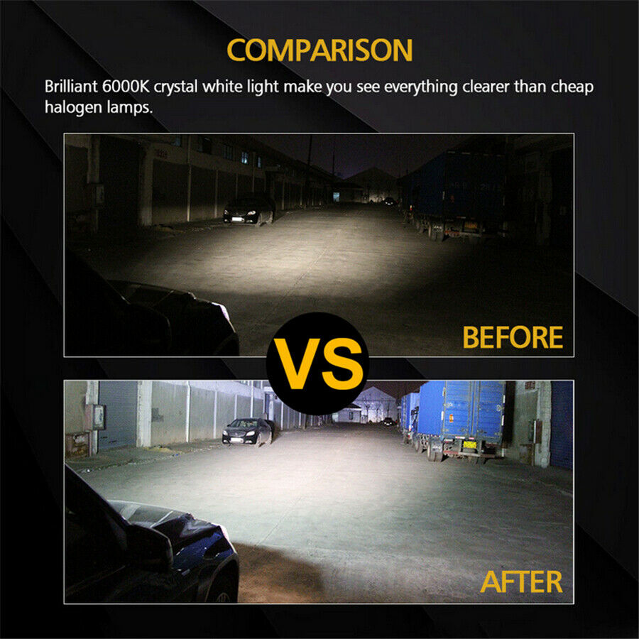 2Pcs 340W 34000LM LED Work Light Flood Spot Beam Offroad 4WD Driving Fog Lamp