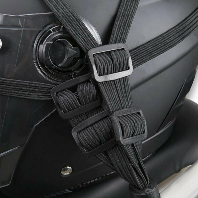 1pc 60cm Motorcycle Luggage Strap Helmet High-Strength Gears Elastic Buck.l8