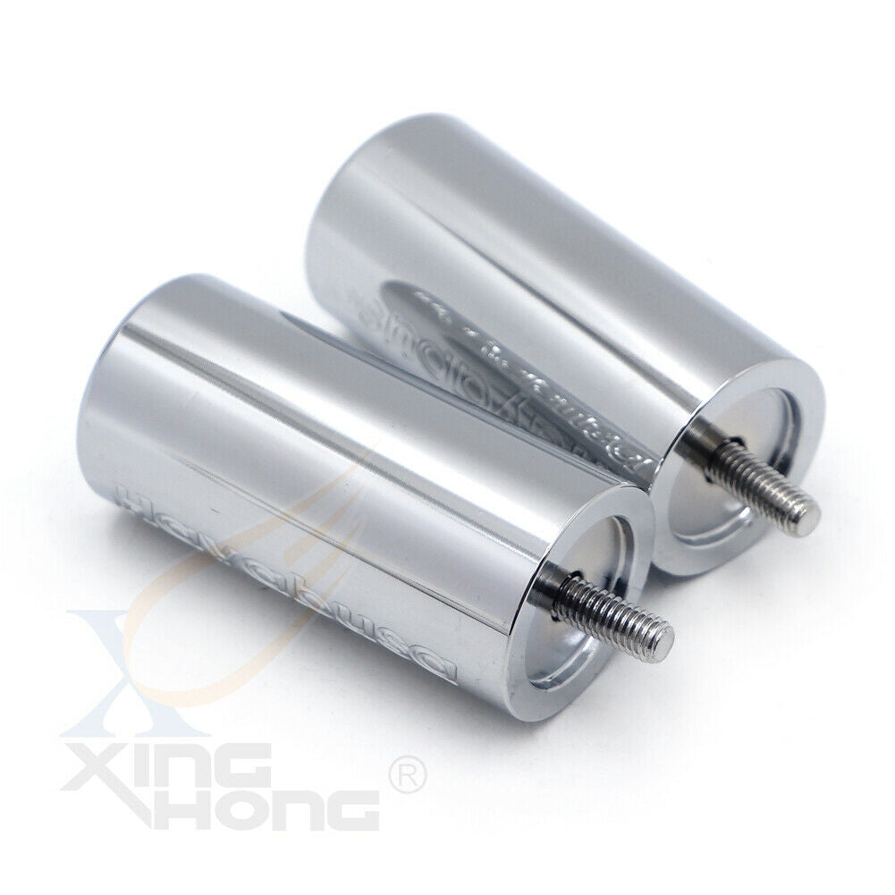 Billet Bar Ends Custom 3" Long Chrome For 1999 - 2014 Suzuki Hayabusa Gsxr1300