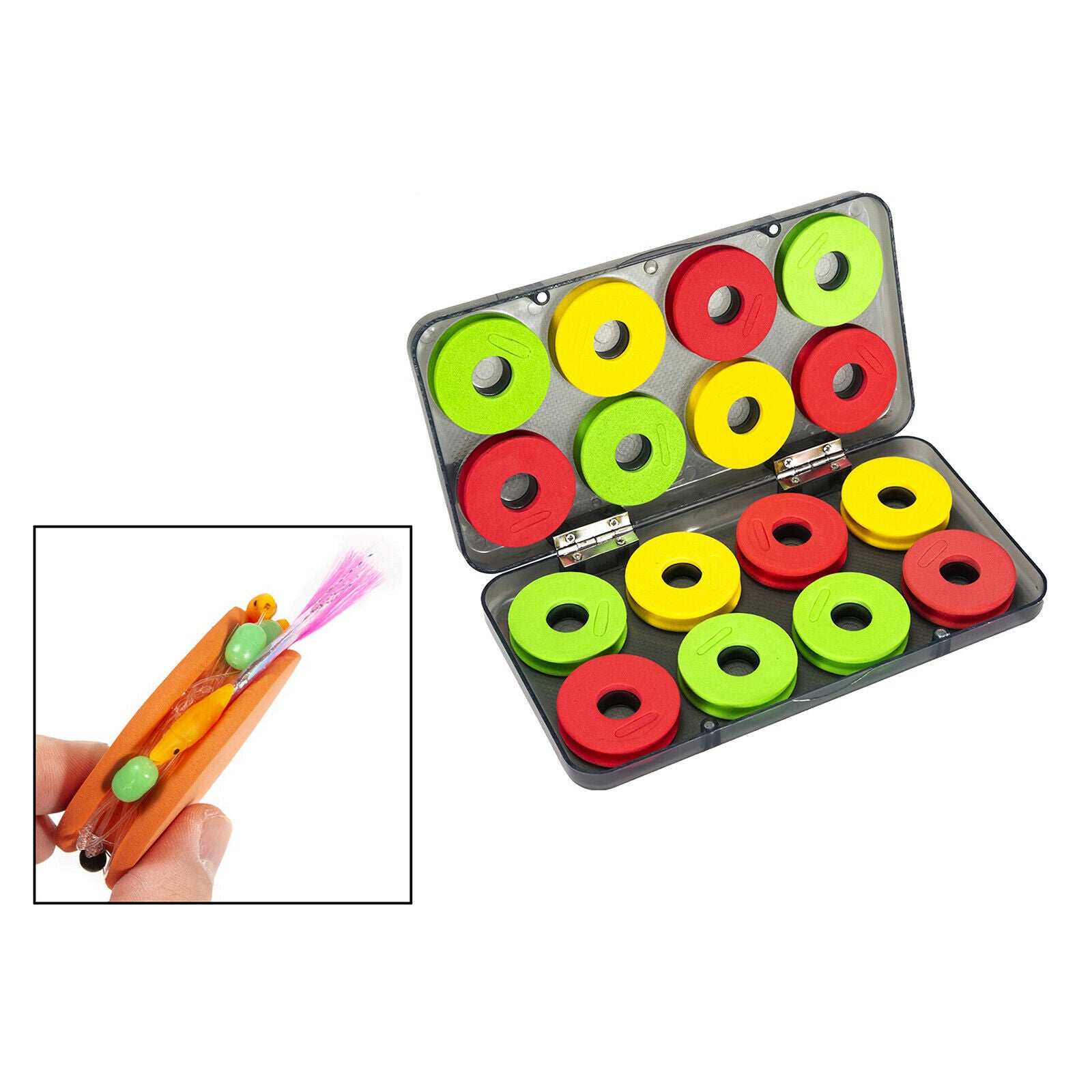 16Pieces EVA Winding Board Fishing Line Spool Storage Organizer Holder