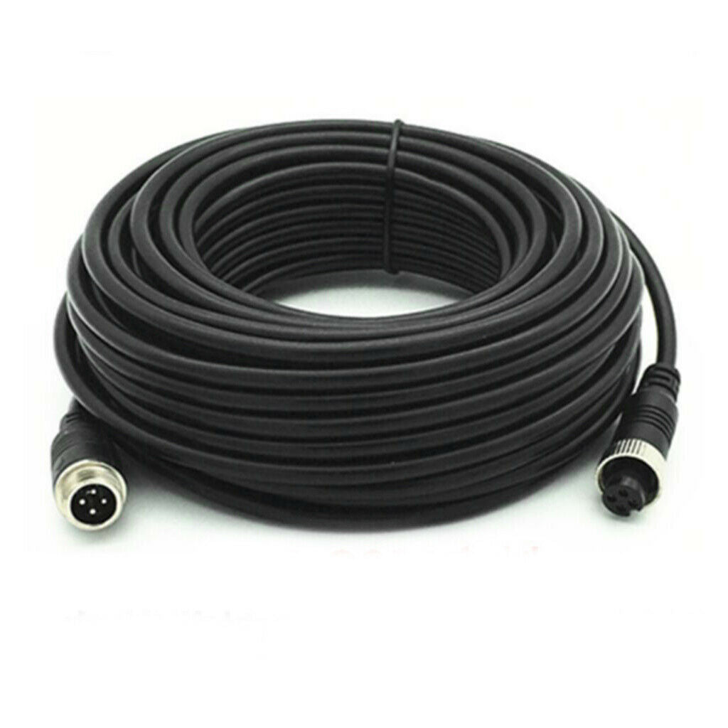 4Pin Video Extension Cable Wire forTruck Reversing Rear View Camera 5M+20M