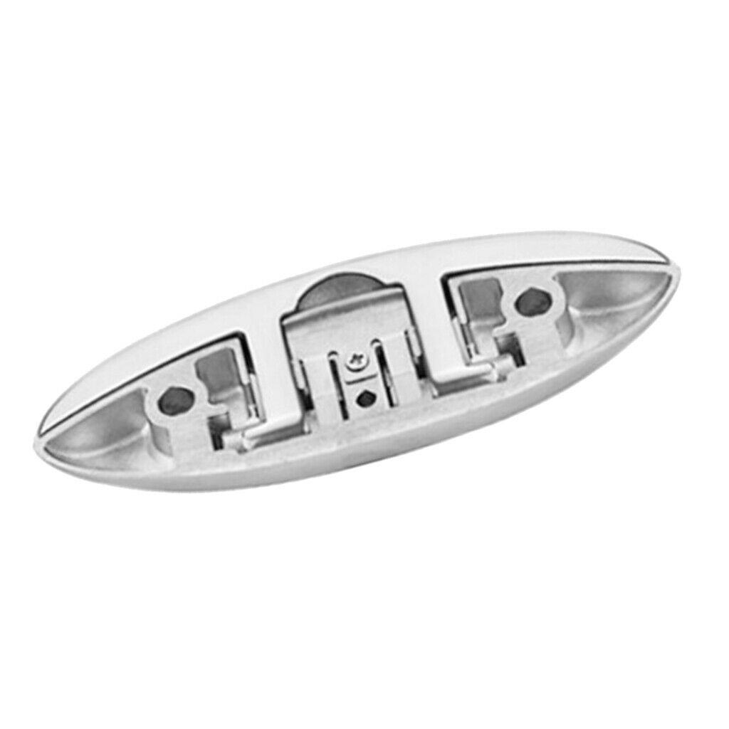 316 Stainless Steel Marine Boat Dock Safety Fold Down Cleat Kayak Canoe 8"